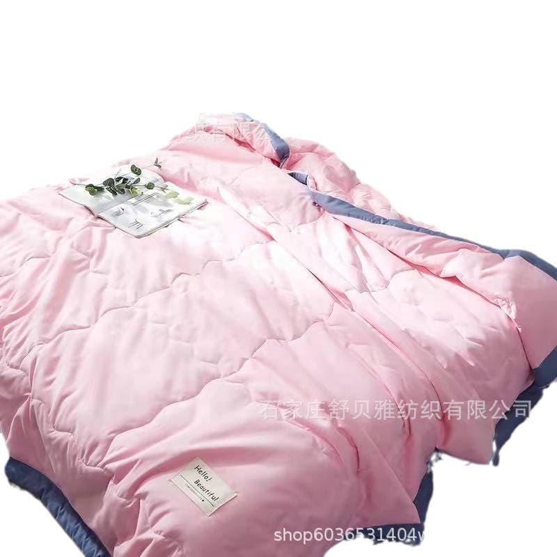 Factory Direct Air Conditioning Blanket Summer Cool Quilt Washable Cotton Spring/Autumn Thin Quilt Core Machine Washable Single Double Student Summer Quilt