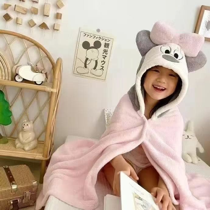 Hooded Baby Girl Boy Kids Bath Towel Wearable Absorbent Cape Ultra Soft Toddler Swimsuit