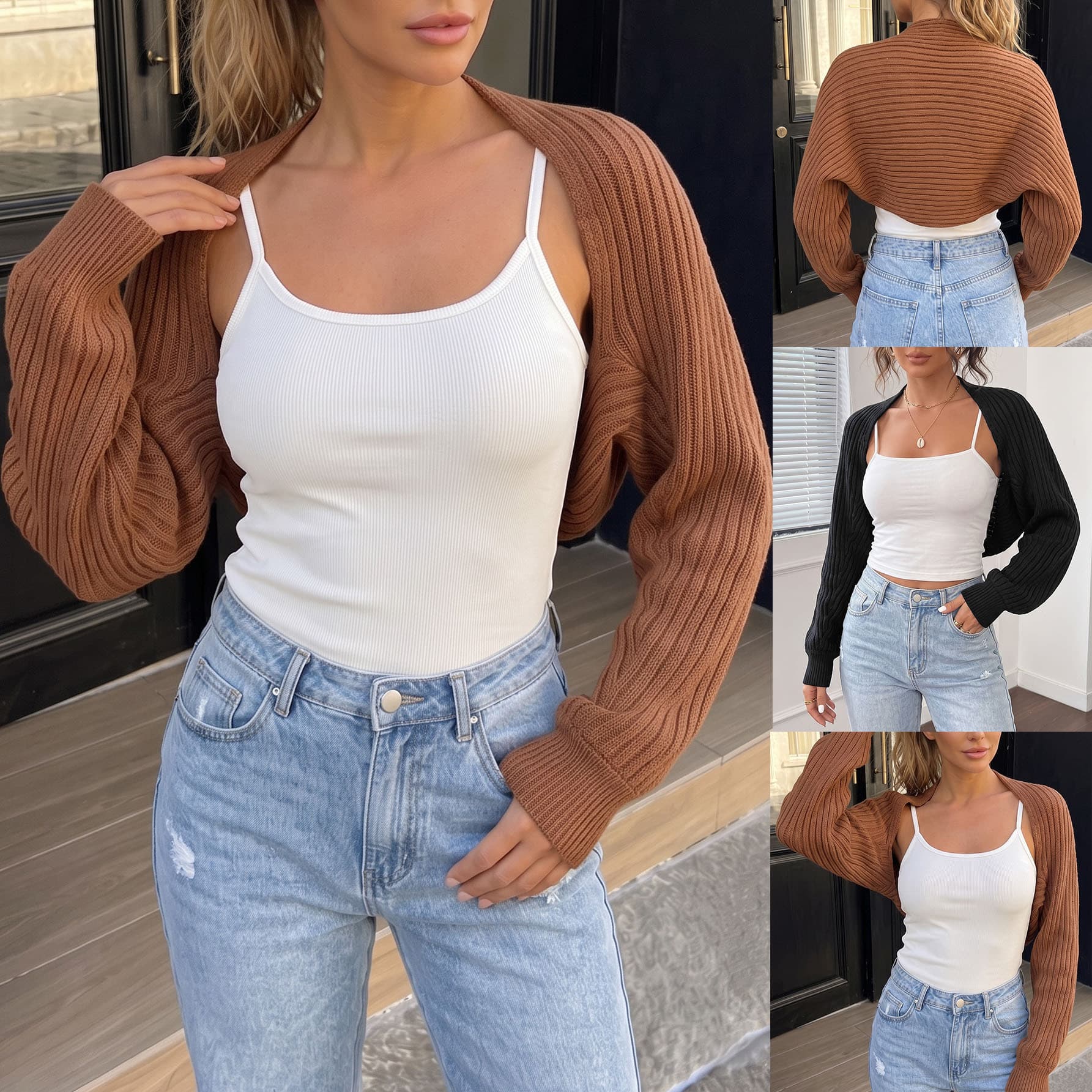 Cross-border European and American Autumn/Winter Sweater Cardigan for Women, Irregular Shawl Casual Outerwear Knit Vest