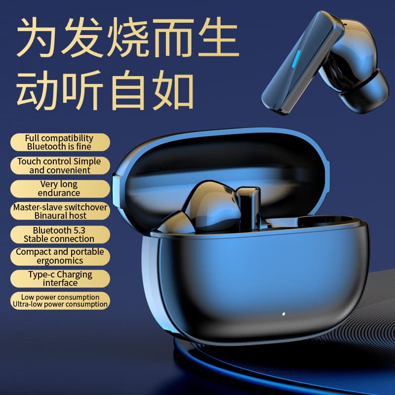 Cross-Border Best Seller Mate50 Earphones ANC+ENC In-Ear Wireless Noise-Canceling Headphones Business Edition Ultra-Long Battery Life for Export