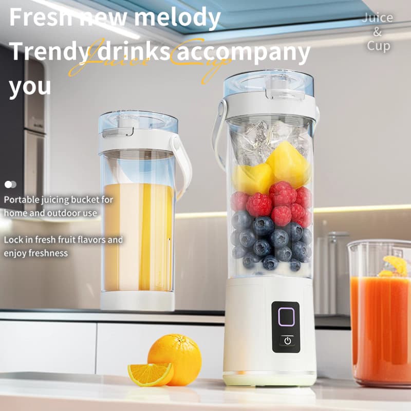 Portable Wireless Home Juicer, Amazon Hot-Selling USB Rechargeable Juice Cup, Mini Juicer
