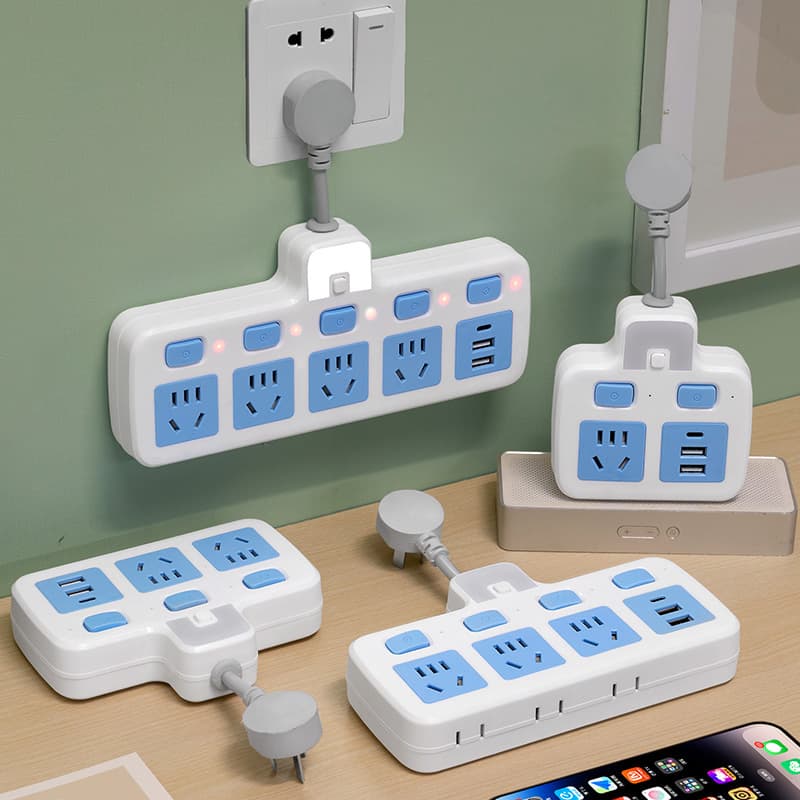 Public year pure copper multi-function sub-control socket USB multi-hole one-to-one multi-socket multi-function multi-hole socket kitchen