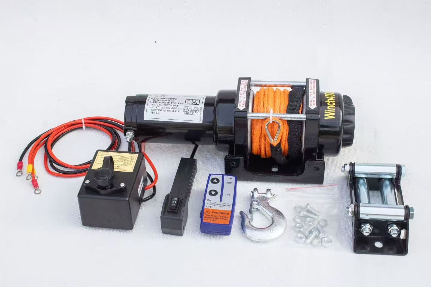 Car Winch 24V Electric Hoist Lifting Vehicle-Mounted Small Crane Truck 24V 12V Electric Lift Trailer