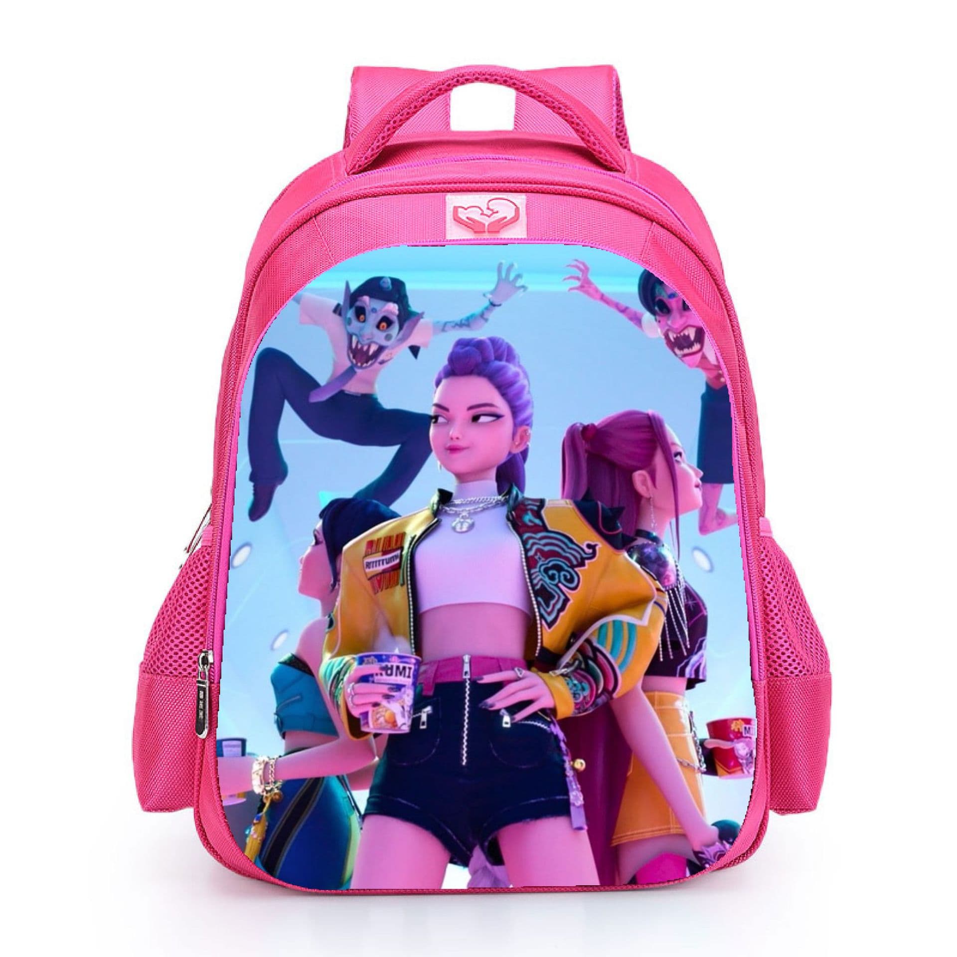 Witch Hunter Girl School Bag Student Backpack Cartoon Backpack Children's Bag Large Capacity Cross-Border Hot Selling Large, Medium and Small Sizes