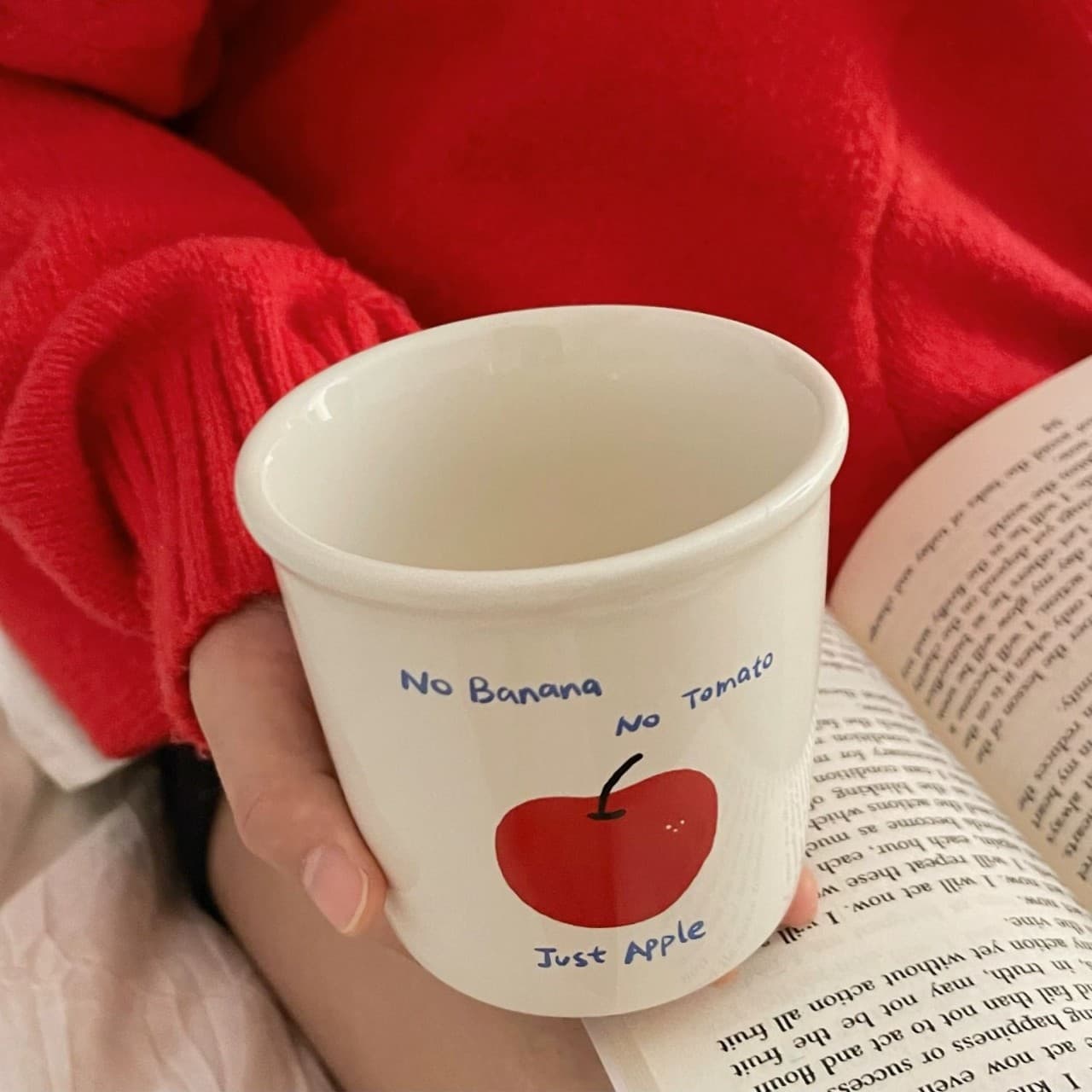 Adorable Rolled Rim Ceramic Cup Cherry Cup Paper Cup Style Ceramic Cup Couple Coffee Cup Cat Milk Breakfast Cup Handheld