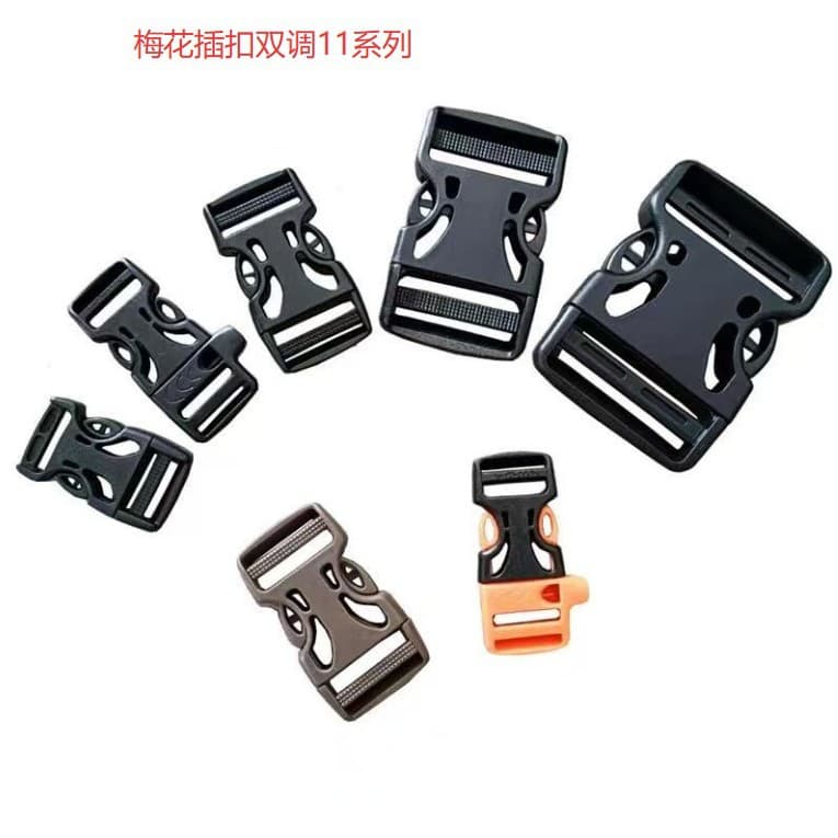 Manufacturer wholesale plastic buckle plum blossom buckle high quality school bag buckle hollow buckle backpack buckle belt buckle accessories