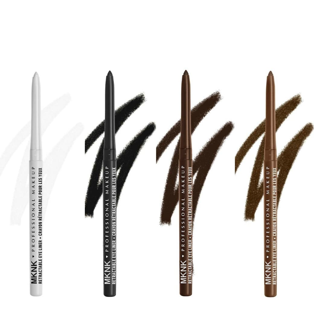 MKNK cross-border makeup automatic retractable eyeliner gel pen Silkworm gel eyeliner eyeliner waterproof and easy to color