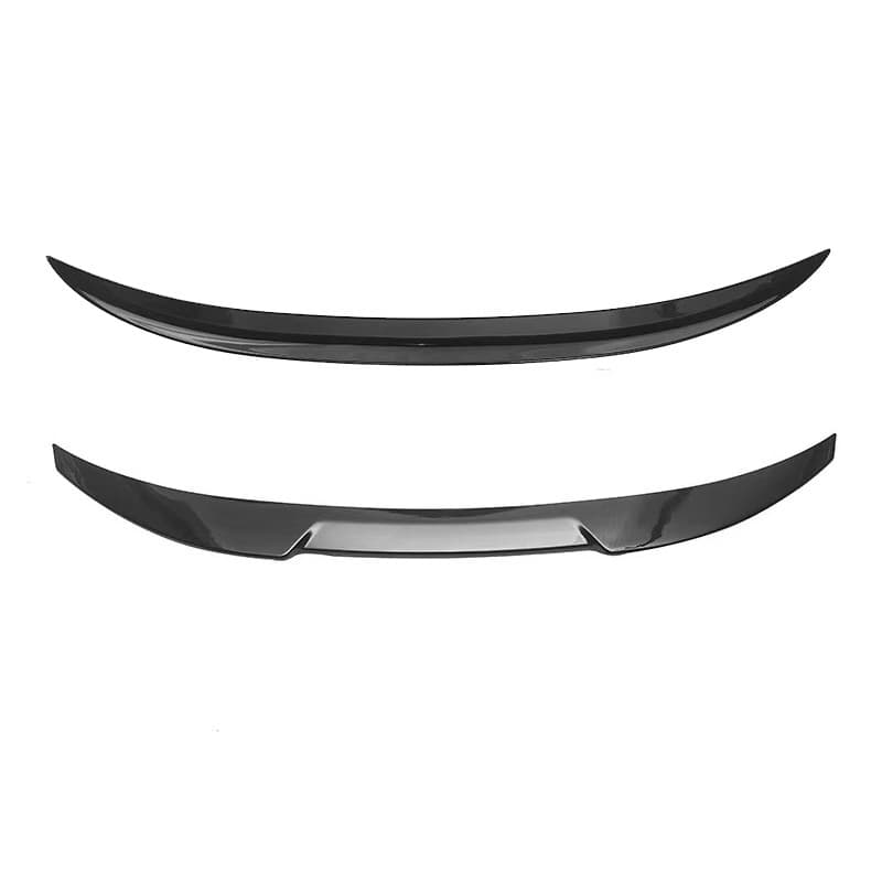 Suitable for BMW 1 Series MP rear wing E82 sedan modified M4 solid rear wing bright black carbon pattern fixed wind wing