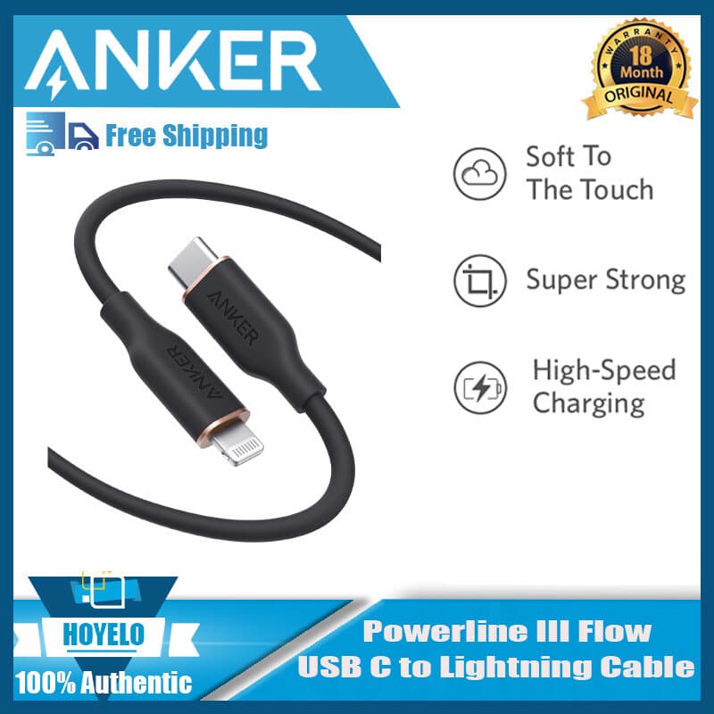 Anker Anker skin-friendly line PD20W fast charging line MFI certified C-L Morandi color suitable for Apple data cable