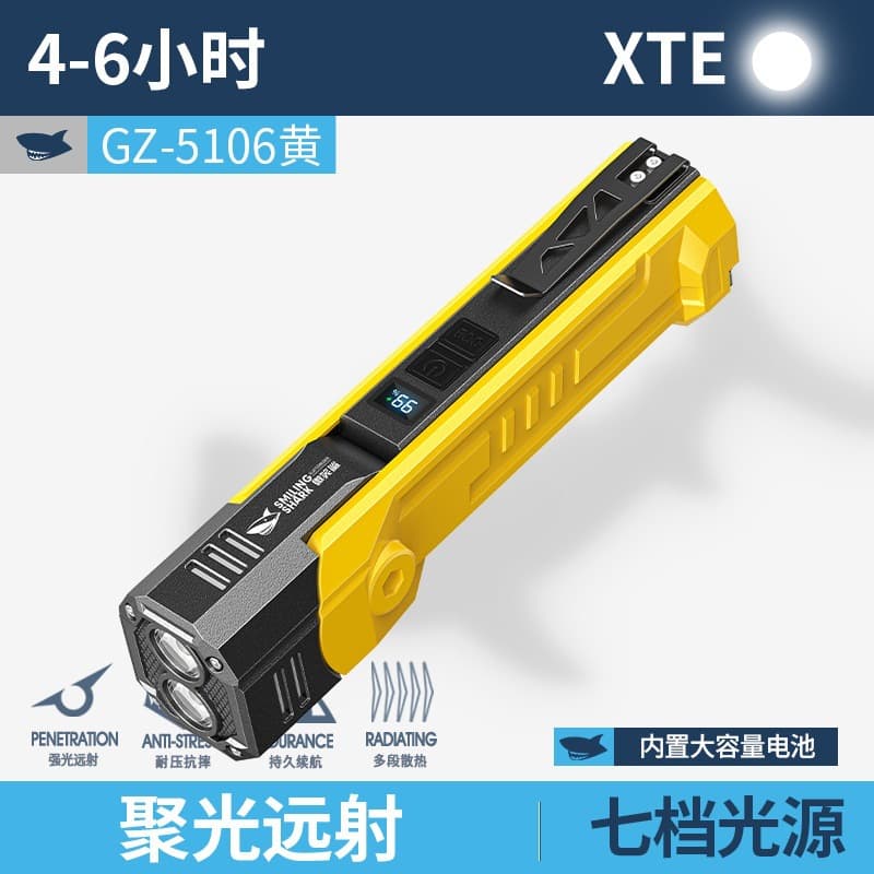 Multifunctional Foldable Repair Work Light, Outdoor Magnetic Digital Display Flashlight, Portable Hook Design, Strong Light Illumination
