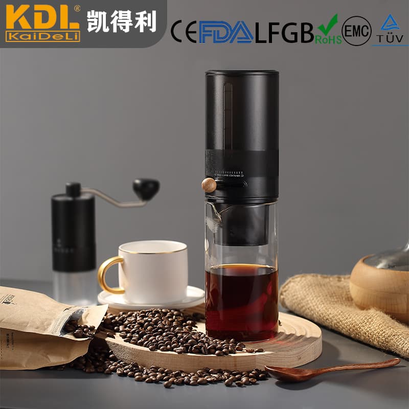 Iced drip coffee maker, cold brew master tool, pour-over coffee set, glass drip filter, small home sharing ice drip maker
