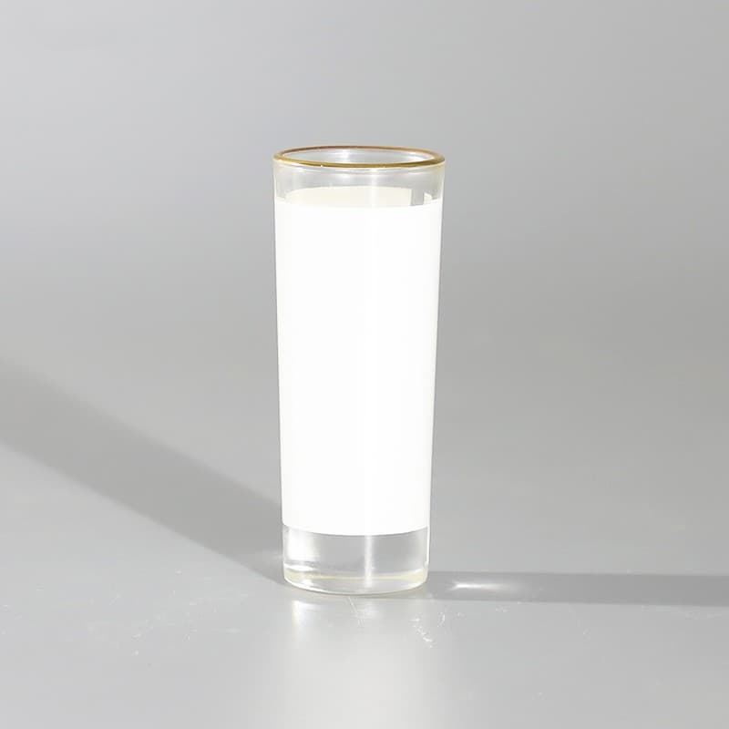 POD heat transfer transparent glass, small wine glass, blank printable, creative and personalized DIY coated cup manufacturer