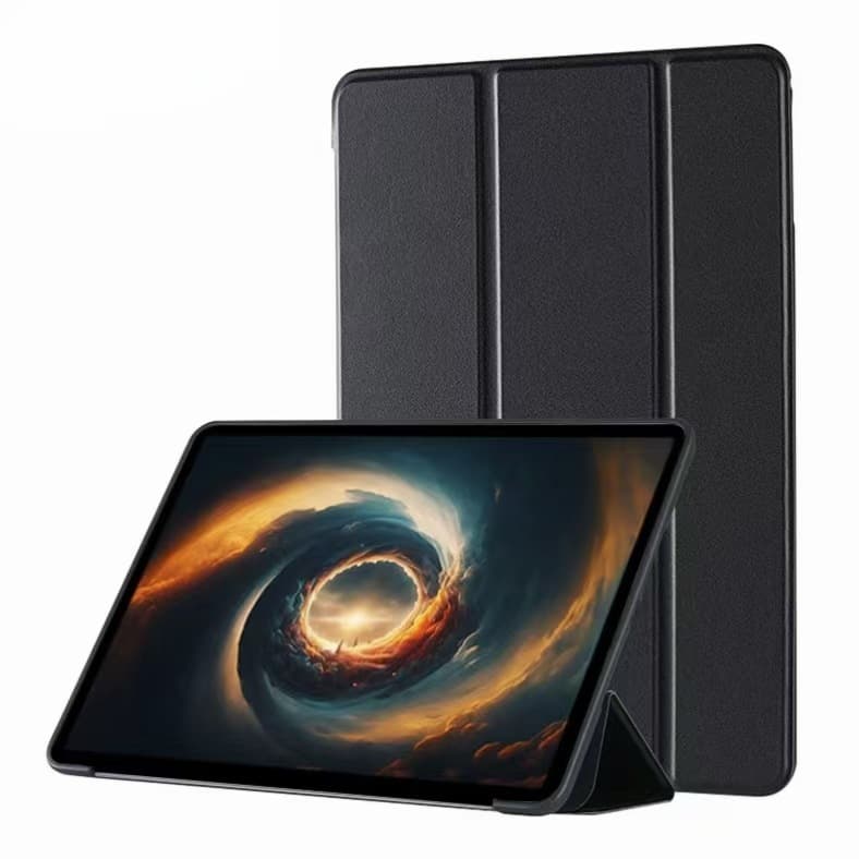 Factory hot sale iPad full series case honeycomb tri-fold / Y-fold with pen slot Samsung Xiaomi leather case