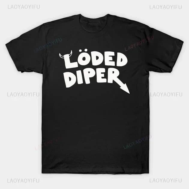 Funny Outfit Diaper Diary A Cowardly Kid Print T-Shirt Top Men Women Summer