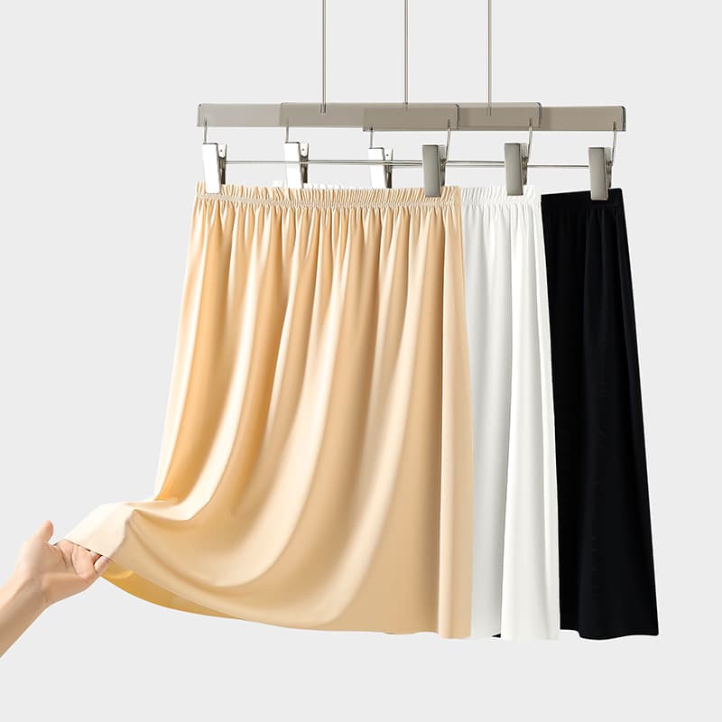 Cross-border Petticoat Slip Dress Anti-Exposure Underskirt Modal Mid-Length Summer Skirt Ultra-Thin Half Skirt Ice Silk