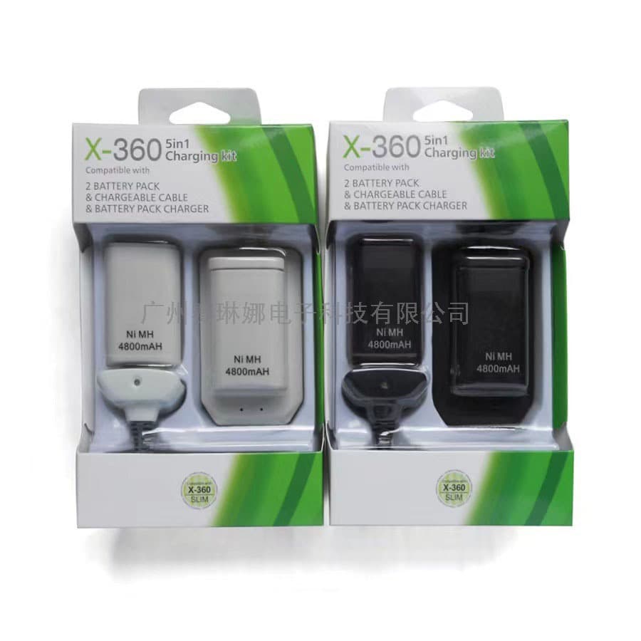 Compatible XBOX360 5-in-1 Battery Kit XBOX360 Dual Battery Charging Kit XBOX360 Battery Set