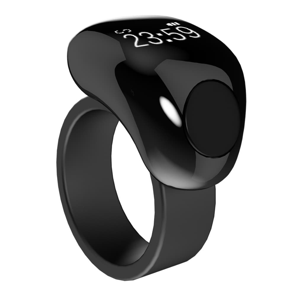 2025 NEW Titanium Alloy Replaceable Ring Setting Waterproof Bluetooth Counter Finger Counting APP Smart Ring