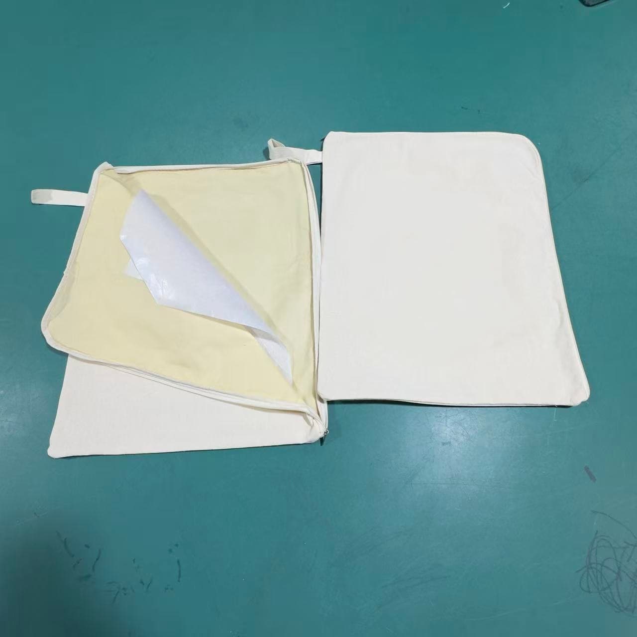 Manufacturer Wholesale L-Shaped Pure Cotton Zipper Bags, Double-Layer Natural Beeswax Bread Bags for Sourdough Fermentation, Can Be Printed with Logo