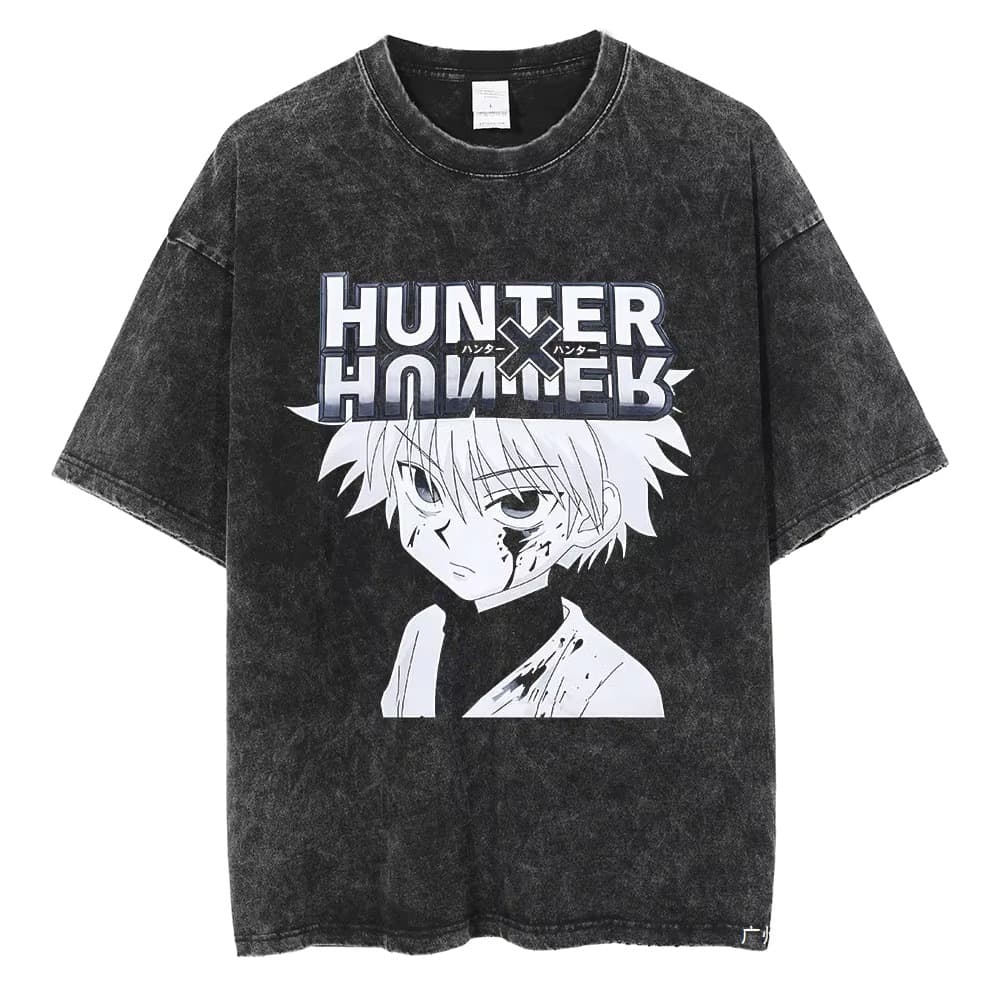 Hip Hop Fashion Anime HUNTERxHUNTER T Shirt Streetwear Haraj