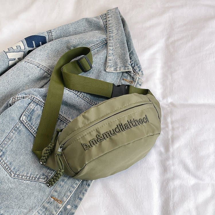 Factory Wholesale Waist Bag Men's Fashion Korean Style Casual Crossbody Bag Unisex Sports Phone Bag Large Capacity Travel Chest Bag