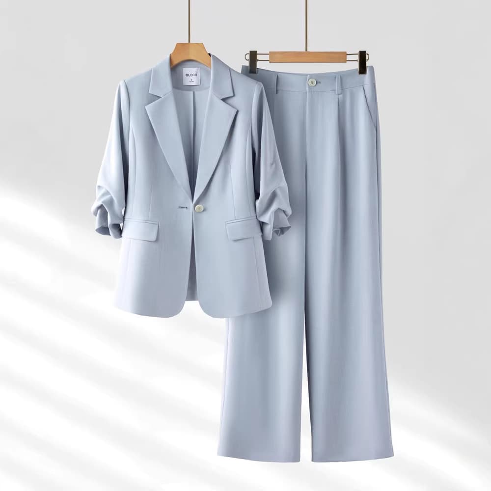 Lightweight Summer Blazer Set for Women, Thin Professional Suit, High-End 2026 New Summer Blazer
