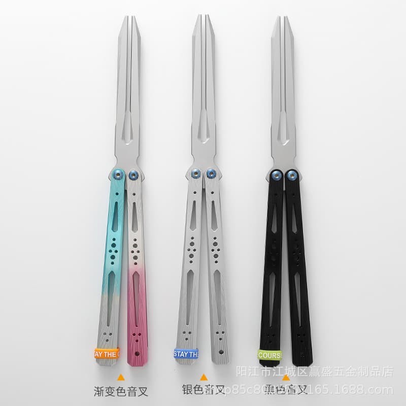 Yapi Workshop 7 Series Butterfly Knife Practice Blade Training Knife Folding Knife Balisong Pivot Bushing System Unsharpened