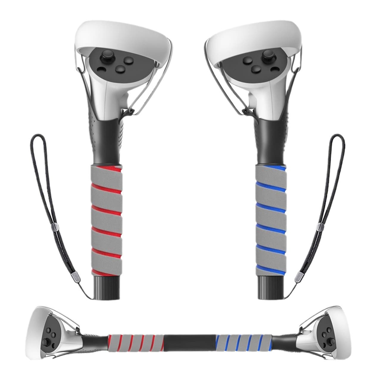 meta quest2/3s handle controller extension pole rhythm lightsaber golf game VR accessories source