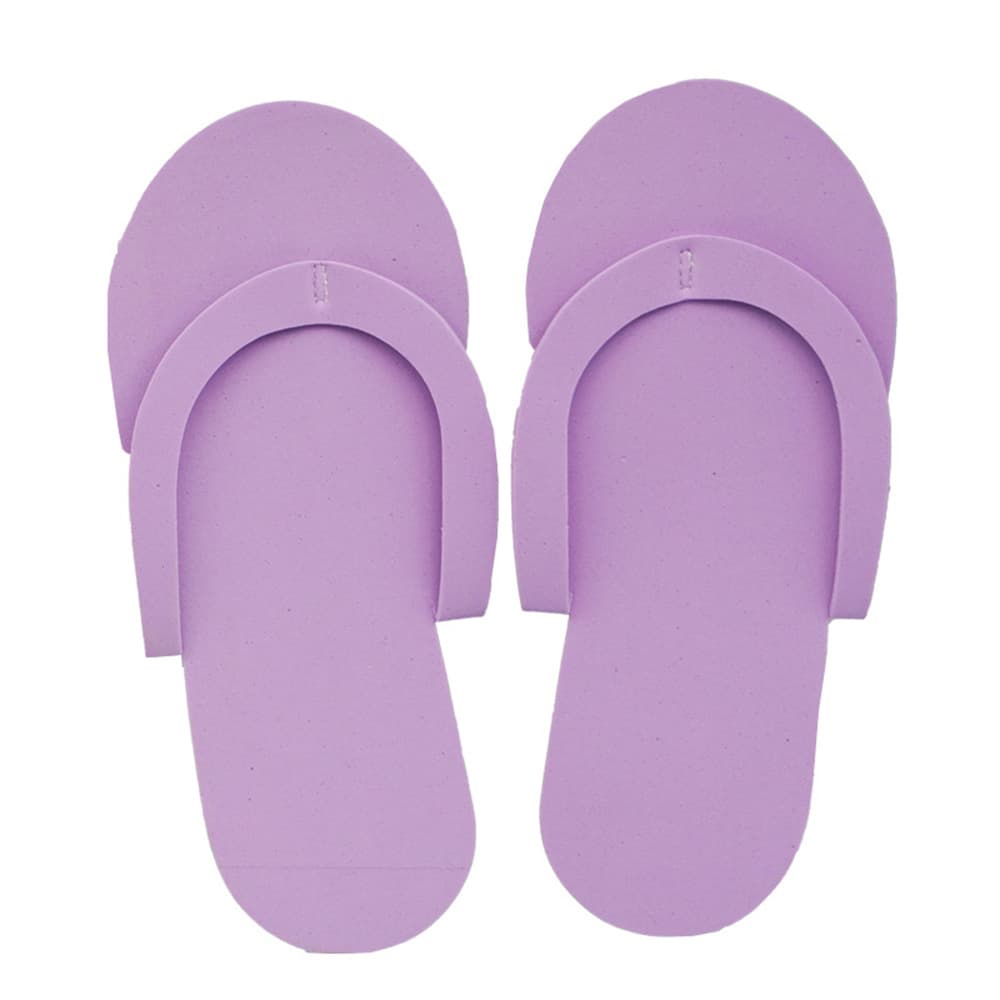 Disposable Nail Salon Slippers Foam EVA Stitched Slippers Nail Tools Hotel Home Travel Thin Flip Flops
