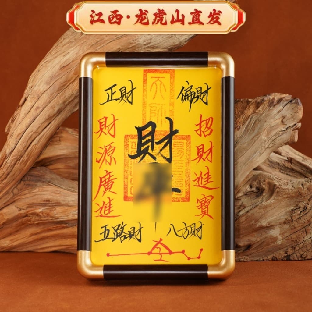 Dragon Tiger Mountain Hand-painted Wealth Vault Ornament - Smooth Sailing Hand-painted Cards - Creative Phone Back Accessory - Five Directions of Wealth