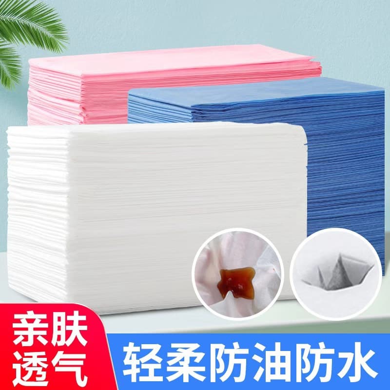 Disposable Bed Sheet for Beauty Salon Massage Bed Waterproof and Oil-Proof Disposable Sheet Breathable Therapy Sheet