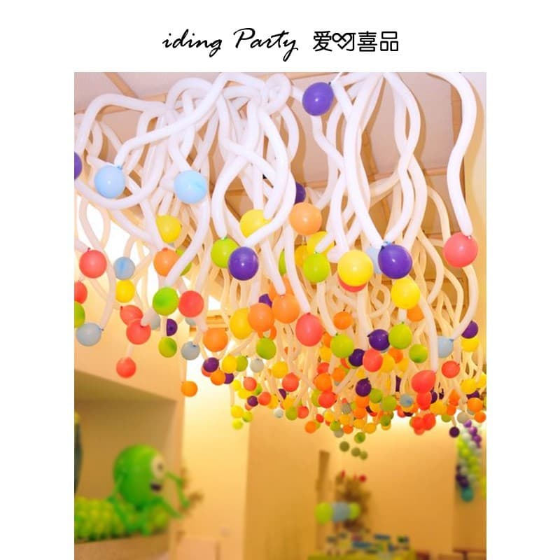 2026 New Decorative Kindergarten Classroom Theme 2026 Baby Children Birthday Decoration Long Balloon School