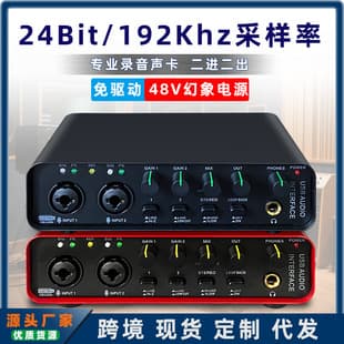 External Sound Card for Singing Voiceover Mixing Computer Sound Card Professional Soundcard Mobile Live Streaming KTV Recording Sound Card