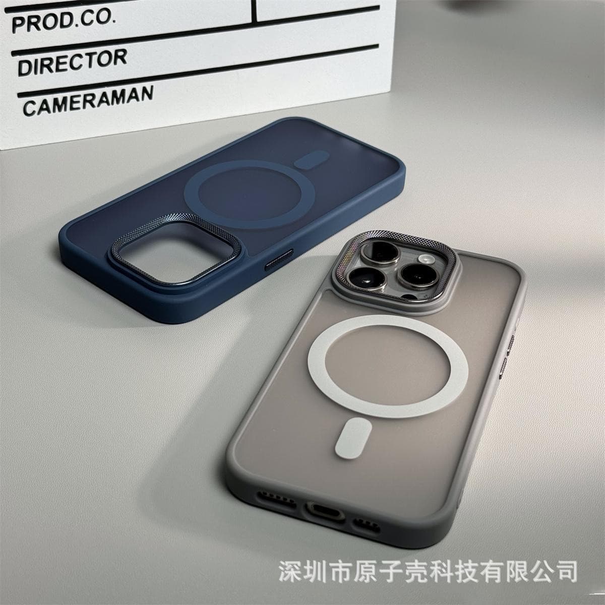 Suitable for iPhone16promax frosted magnetic phone case Apple 15 diamond metal lens 14 anti-fall PC case
