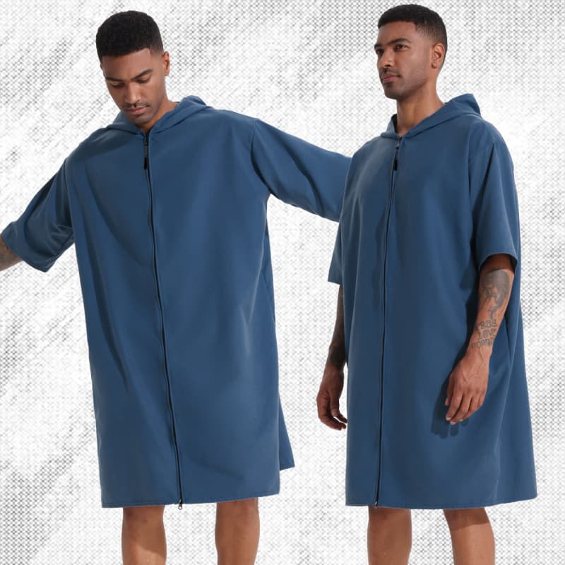 Special Price Temu Amazon Double-Ended Zipper Surf Robe Quick-Dry Absorbent Beach Swim Towel Wearable Beach Towel