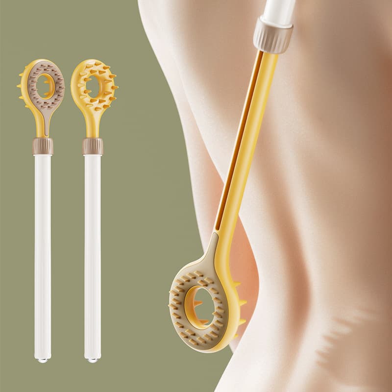 Newly designed dual-sided extendable back scratcher for cross-border sales, self-reliant itching solution