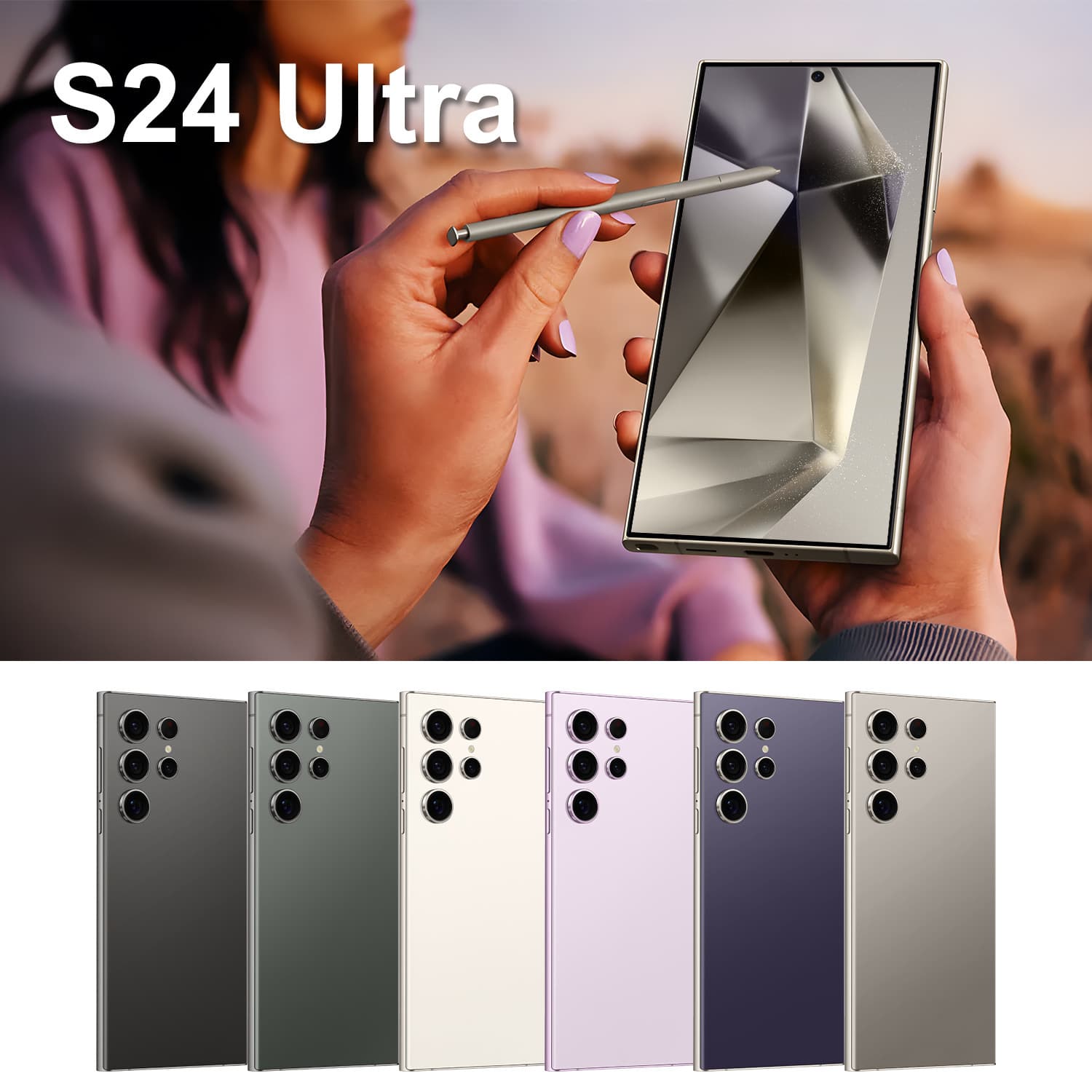 S24U Cross-Border Android Large Screen 7.3-inch Smartphone 2+16G Full Netcom 4G Built-in Stylus In Stock