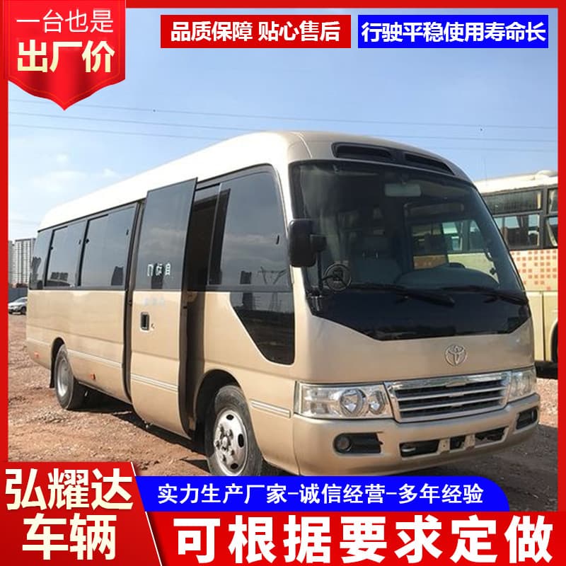 Cross-Border Africa/North Korea 19-Seat Coaster Bus 19-23 Seat Business Electric Door Used Midibus