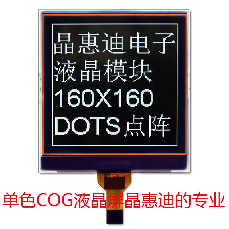 LCD Display 3.2 inch Screen 160x160 Dot Matrix UC1698 COG Module Black Background White Text