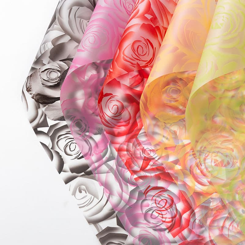 Rose Beauty Flower Wrapping Paper Waterproof Internet Celebrity Bouquet Wrapping Paper Korean Plain Paper Bouquet Wrapping Paper Manufacturer Wholesale