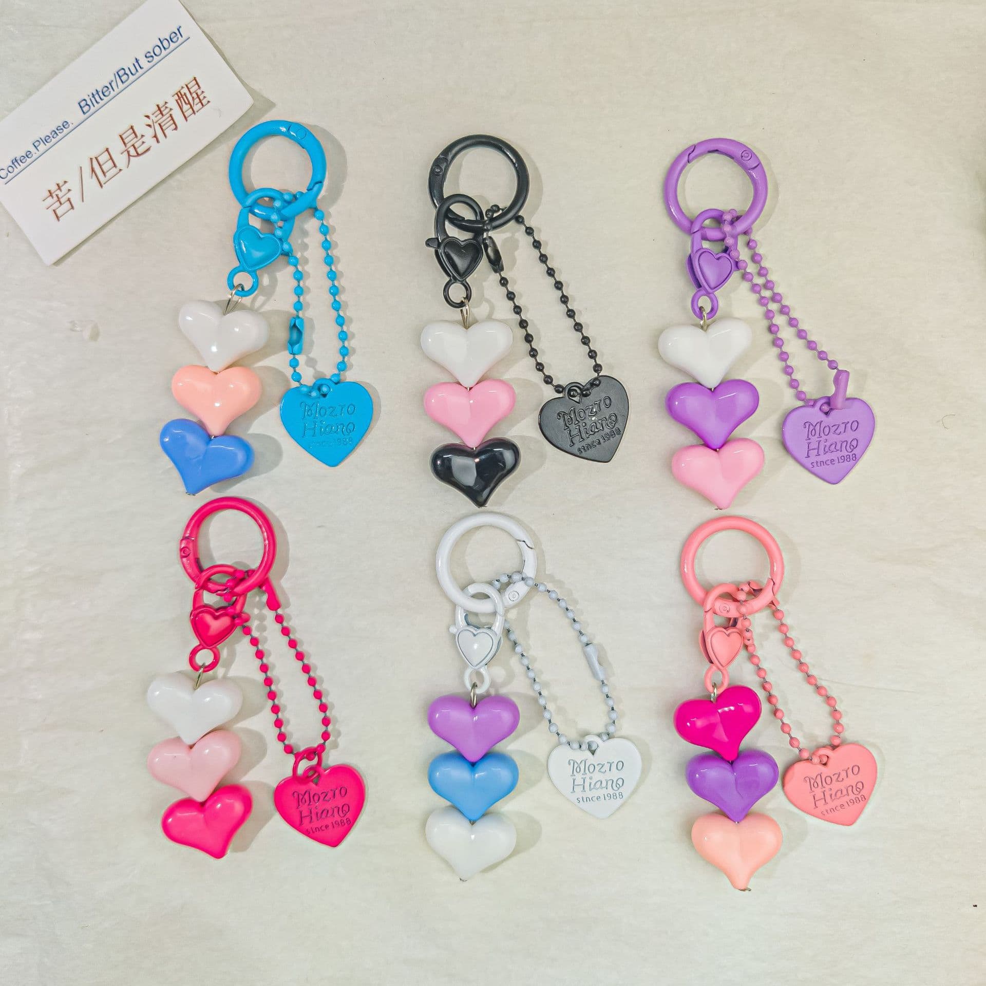 Spring Dragon Chain F52 Heart Keychain Pendant, Accessories for AirPods Cases and DIY Phone Decor