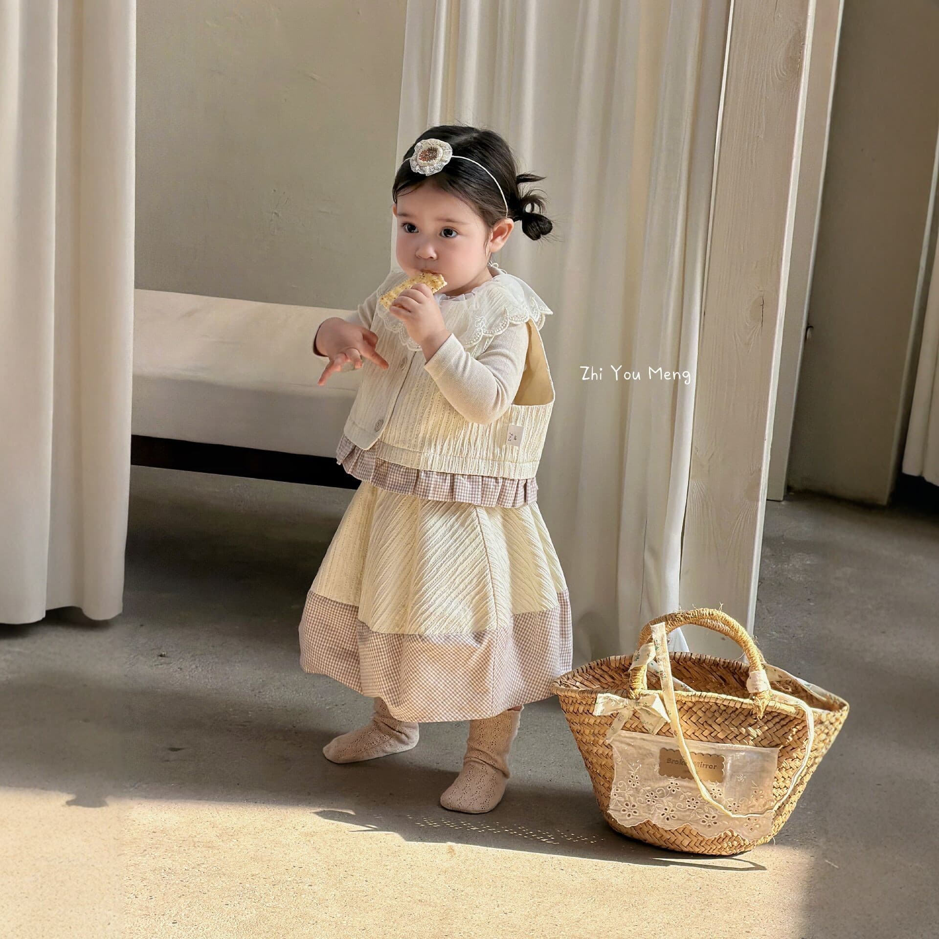 Girls' Dresses 2026 Spring Collection, Super Stylish Korean-Style Layered Skirts for Little Girls, New Spring Outfit Set
