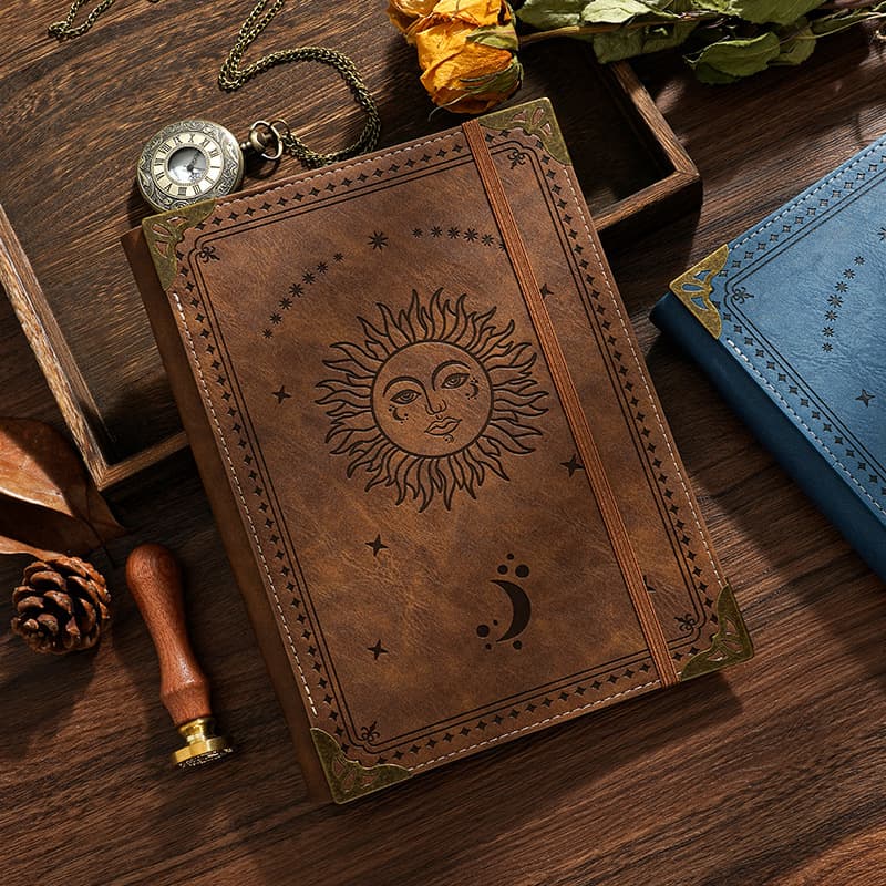 Vintage Magic Diary Thick A5 Loose-Leaf Notebook College Planner High-Aesthetic Journal 2025 Notes