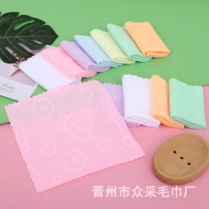 Gift Microfiber Towel Cartoon Bear Small Square Towel Dish Towel Gift Towel Car Gift Towel Square Towel