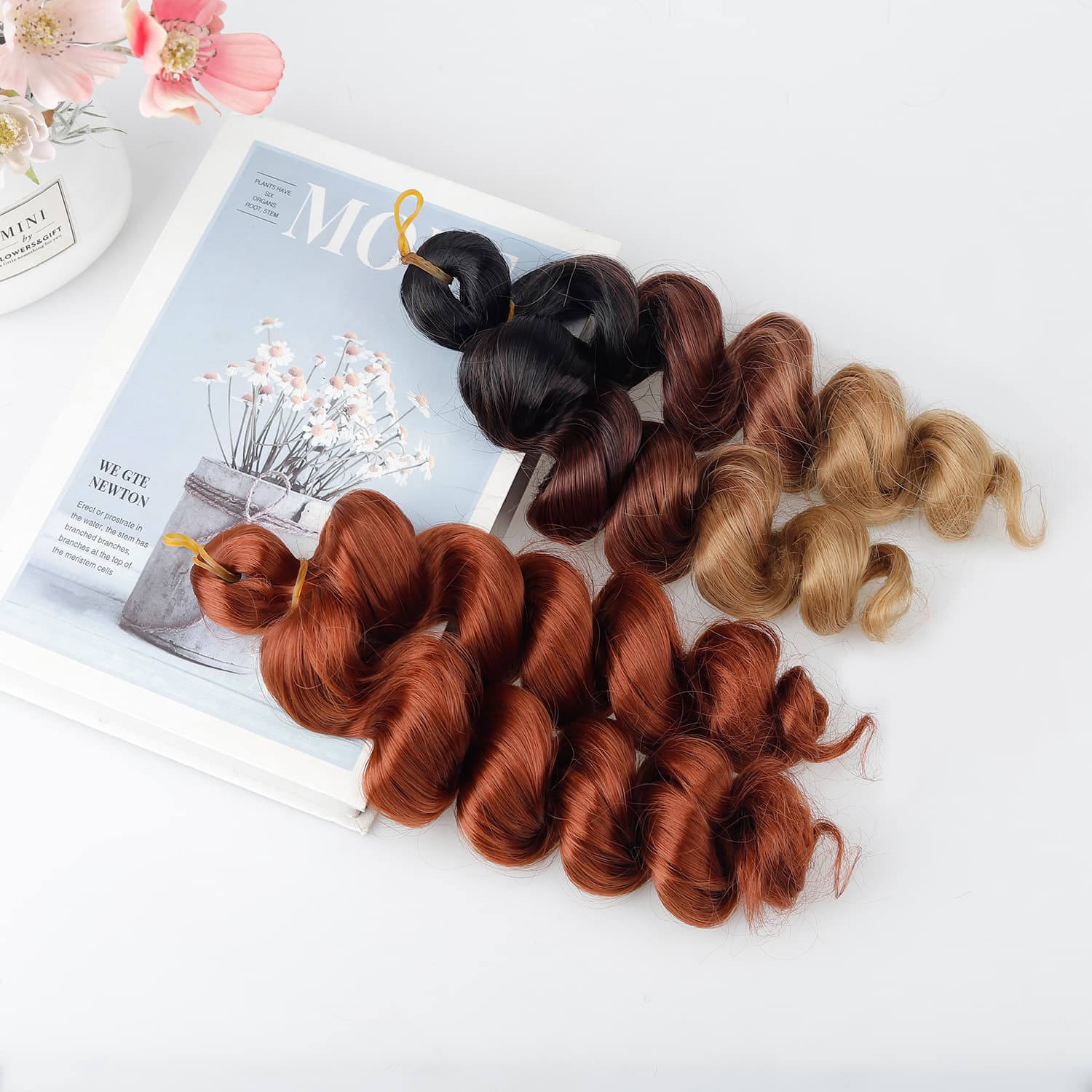 Foreign trade African crochet hair French loose spiral curl Italy curly Crochet Braids Hai