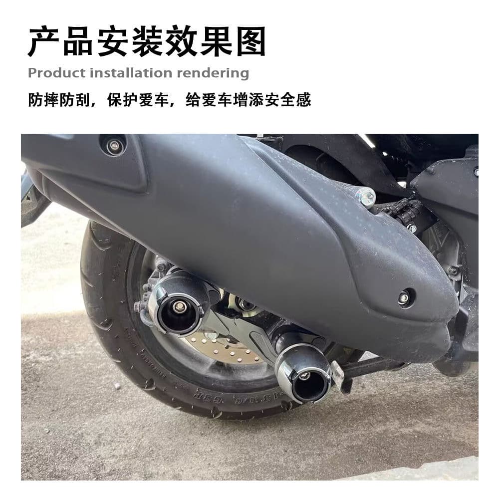 For Honda PCX125/150/160 Modified Anti-Drop Bar Front and Rear Anti-Drop Ball Exhaust Pipe Protection Bar Accessories
