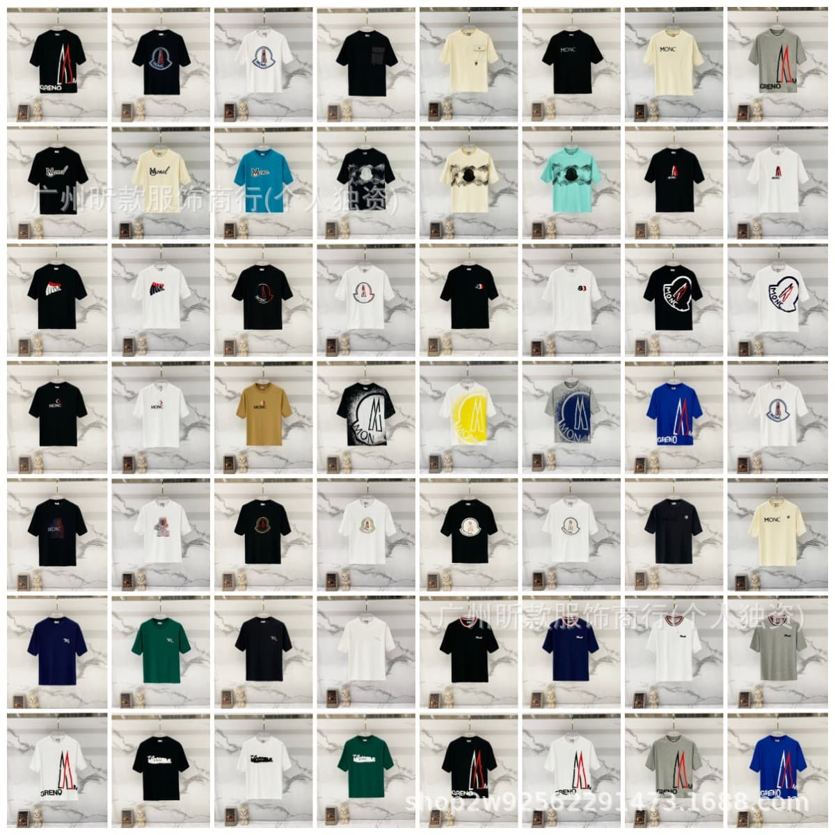 Cross-border 26 foreign trade trend correct version of Mengjia's popular summer classic logo round neck short-sleeved T-shirt for men and women