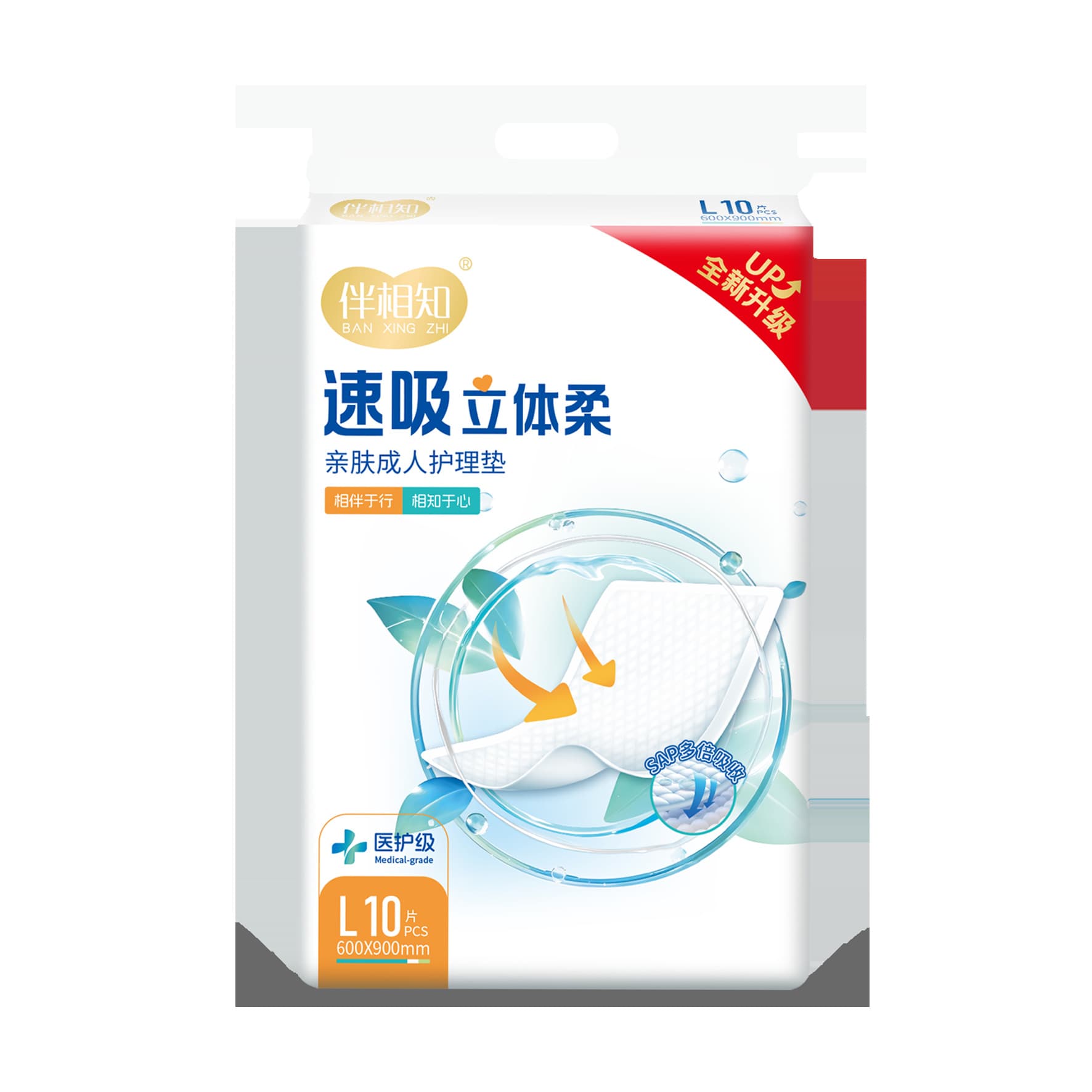 Banxiangzhi Nursing Pad L, Cotton-Soft and Breathable, Instant Absorption and Dryness, Soft and Skin-Friendly, Enhanced Absorption