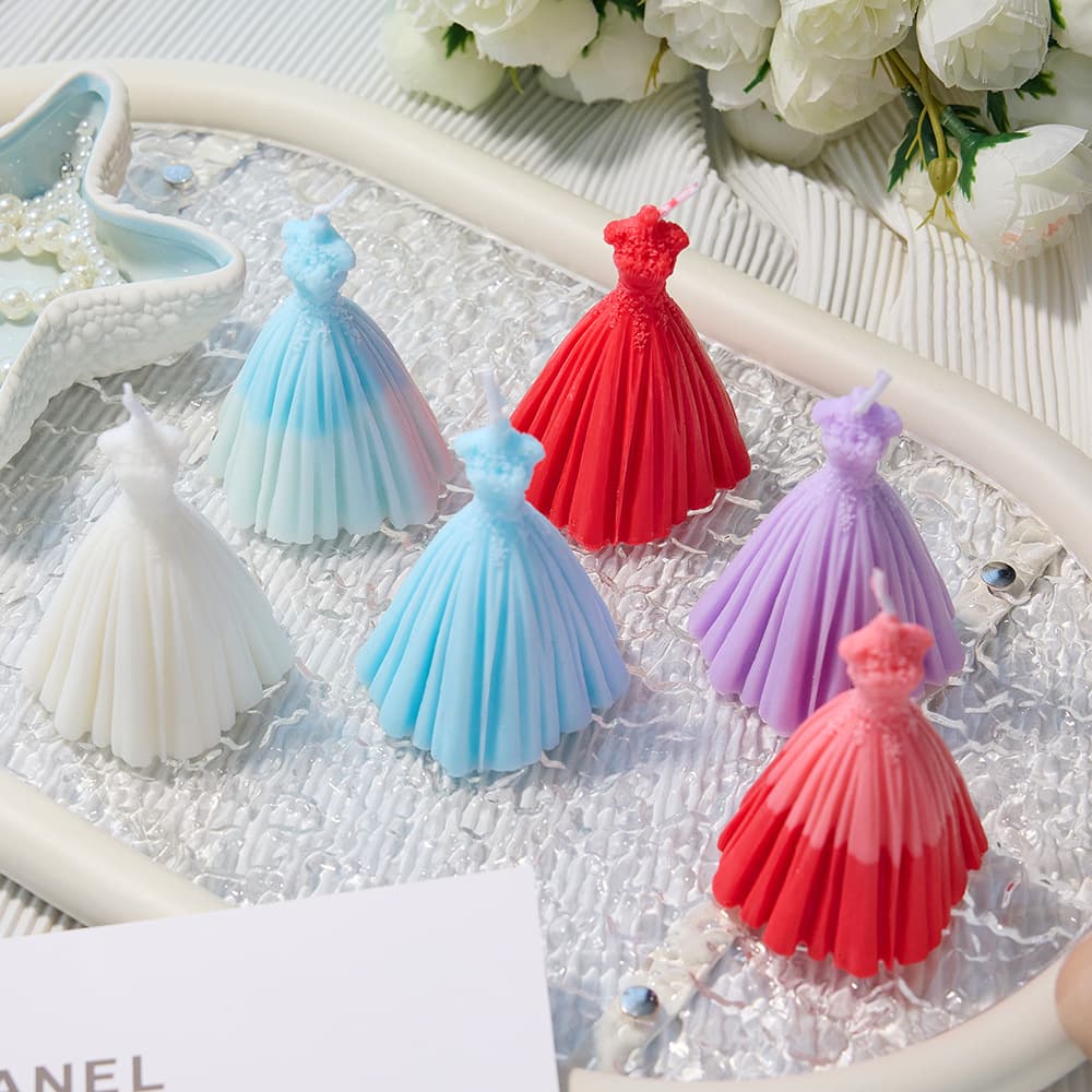 Cross-border Dropshipping Creative Wedding Scented Candle Premium Wedding Favor Handmade Wedding Dress Candle Wedding Fragrance Aromatherapy