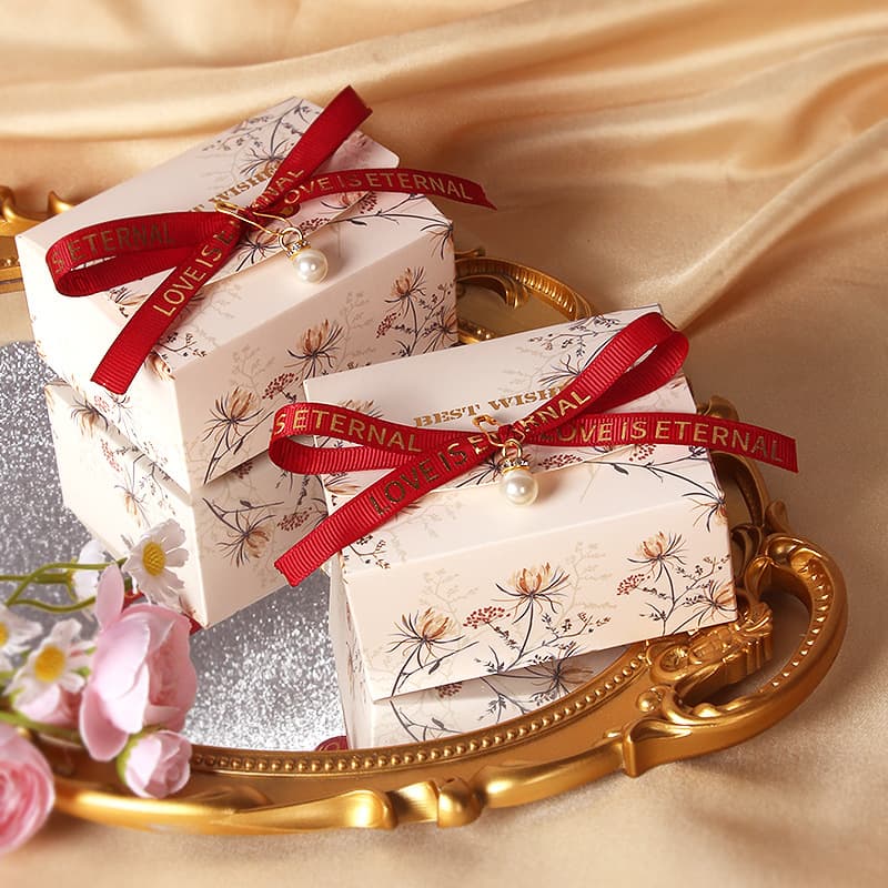 Premium Wedding Candy Box, Gift Return Packaging Box, Empty Box, Same Style as Xiaohongshu Trending Candy Box