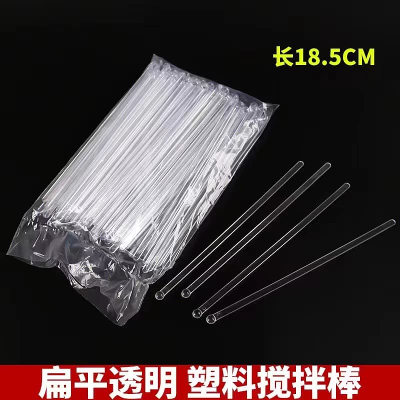 Disposable Coffee Stirring Sticks, PS Transparent Cocktail Stirrers, Round Coffee Stirrers, Plastic Stirring Sticks for Experiments, Inspection Plastic Rods